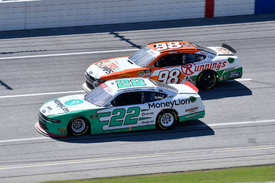 He finished fourth and Austin Cindric (22) of Team Penske was fifth in another Mustang. He finished fourth and Austin Cindric (22) of Team Penske was fifth in another Mustang.